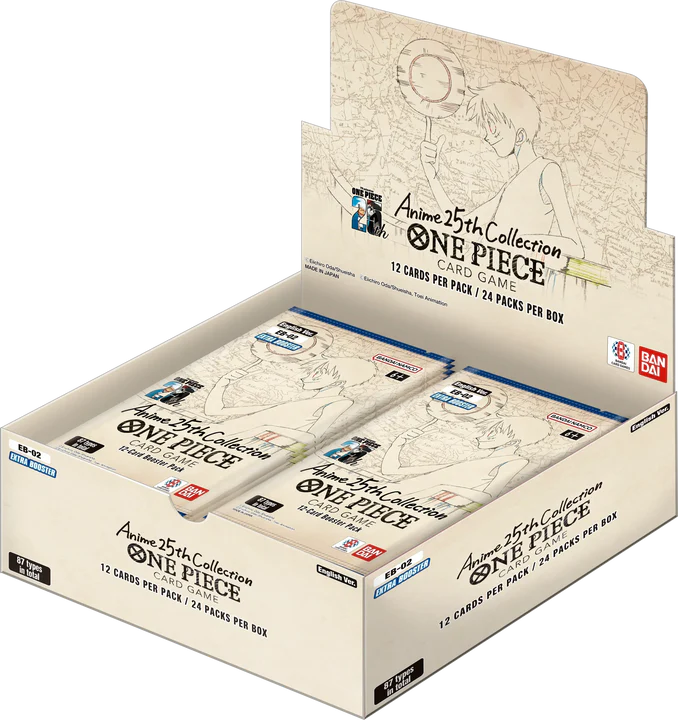 One Piece TCG Extra Booster Anime 25th Collection (EB-02) Booster Box(24x Packs)