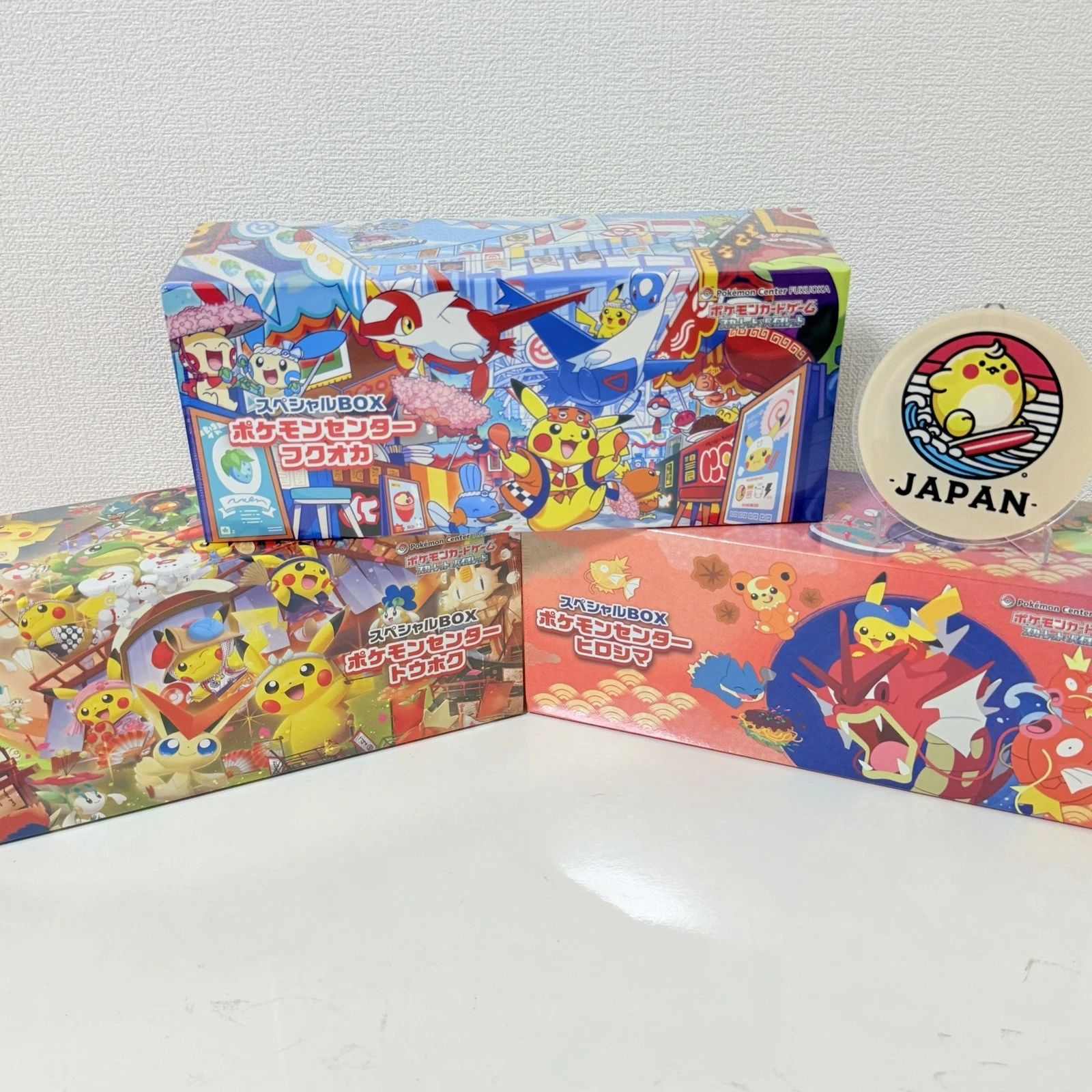 Pokemon Center Japanese Tohoku Hiroshima Fukuoka Special Box SET OF 3 New Japan - Image 3
