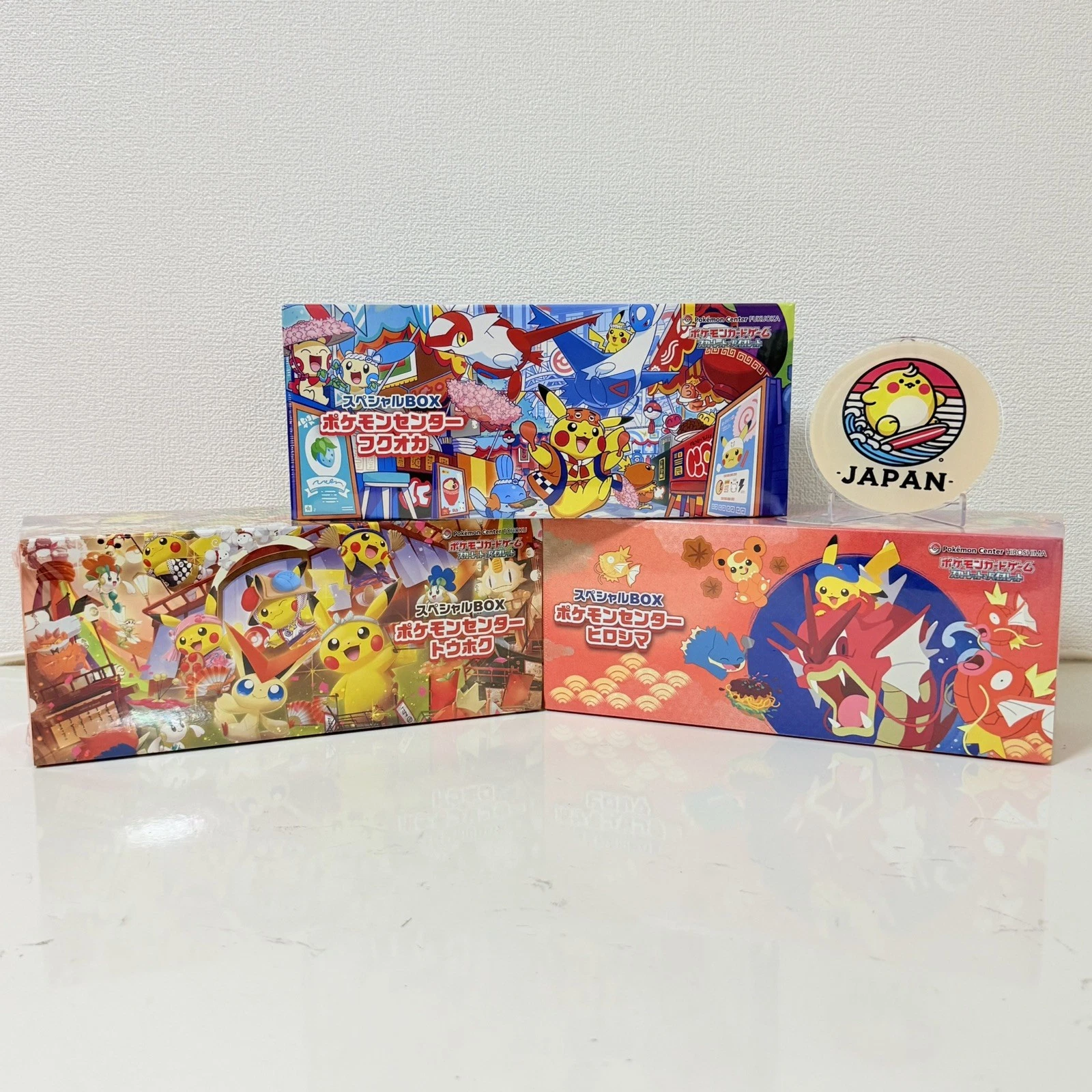 Pokemon Center Japanese Tohoku Hiroshima Fukuoka Special Box SET OF 3 New Japan - Image 2